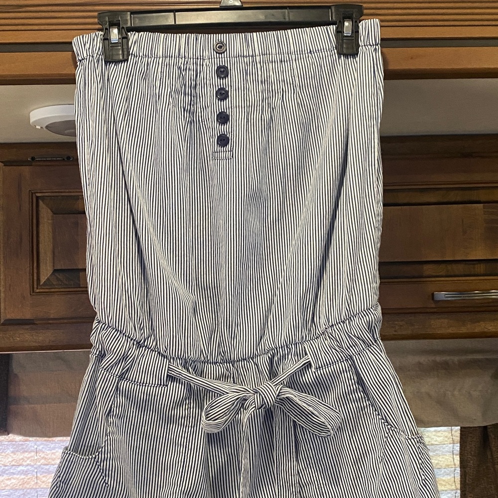 Mossimo Supply Co. Navy and White Striped Romper M - Picture 4 of 8